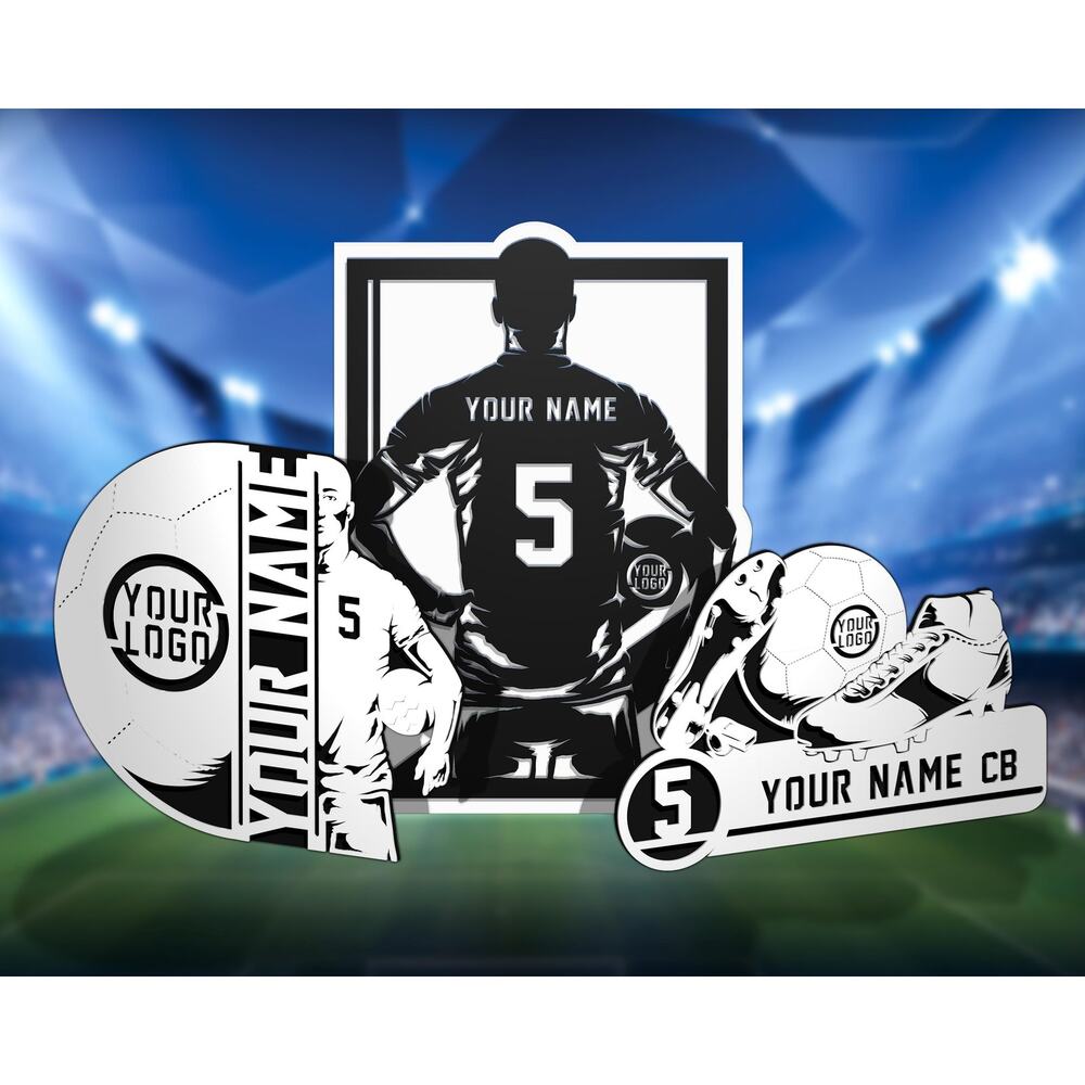 Soccer Stadium Series Personalized SOCCER Sign Customized Plaque 3 Designs